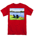 Mirror Lake Lake Placid New York - Men's T-Shirt  (Regular Fit)