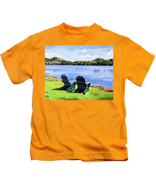 Mirror Lake Lake Placid New York - Kids T-Shirt