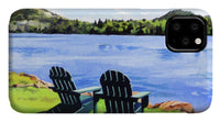 Mirror Lake Lake Placid New York - Phone Case