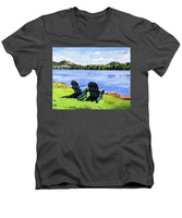 Mirror Lake Lake Placid New York - Men's V-Neck T-Shirt