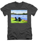 Mirror Lake Lake Placid New York - Men's V-Neck T-Shirt