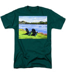 Mirror Lake Lake Placid New York - Men's T-Shirt  (Regular Fit)