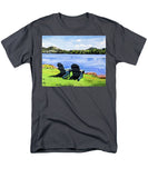 Mirror Lake Lake Placid New York - Men's T-Shirt  (Regular Fit)