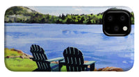 Mirror Lake Lake Placid New York - Phone Case