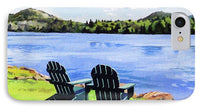 Mirror Lake Lake Placid New York - Phone Case