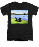 Mirror Lake Lake Placid New York - Men's V-Neck T-Shirt