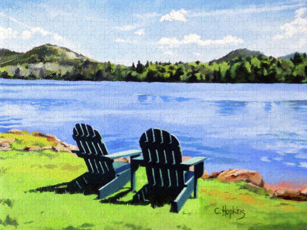Mirror Lake Lake Placid New York - Puzzle
