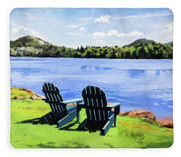 Mirror Lake Lake Placid New York - Blanket
