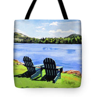 Mirror Lake Lake Placid New York - Tote Bag