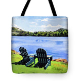 Mirror Lake Lake Placid New York - Tote Bag