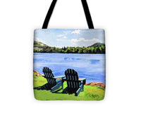 Mirror Lake Lake Placid New York - Tote Bag