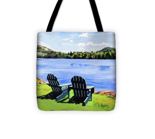 Mirror Lake Lake Placid New York - Tote Bag