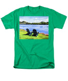 Mirror Lake Lake Placid New York - Men's T-Shirt  (Regular Fit)