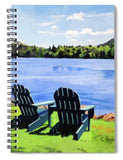 Mirror Lake Lake Placid New York - Spiral Notebook