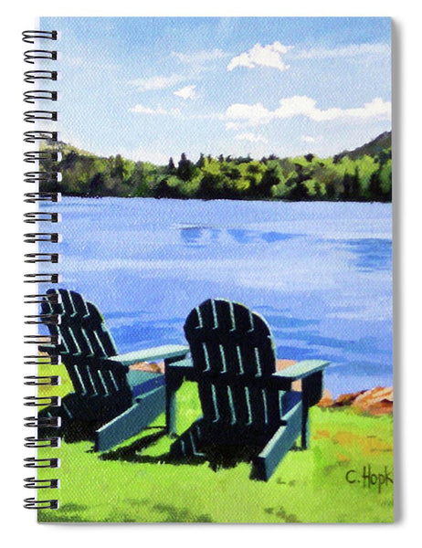 Mirror Lake Lake Placid New York - Spiral Notebook