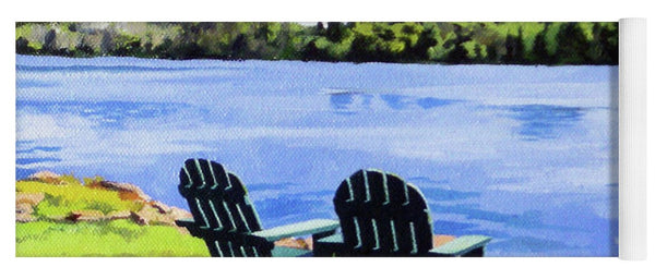 Mirror Lake Lake Placid New York - Yoga Mat