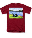 Mirror Lake Lake Placid New York - Men's T-Shirt  (Regular Fit)