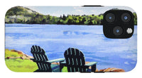 Mirror Lake Lake Placid New York - Phone Case