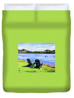 Mirror Lake Lake Placid New York - Duvet Cover
