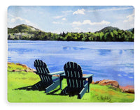 Mirror Lake Lake Placid New York - Blanket