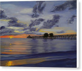 Naples Pier Naples Florida - Canvas Print