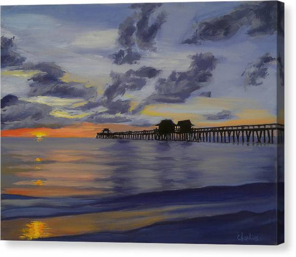 Naples Pier Naples Florida - Canvas Print