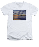 Naples Pier Naples Florida - Men's V-Neck T-Shirt
