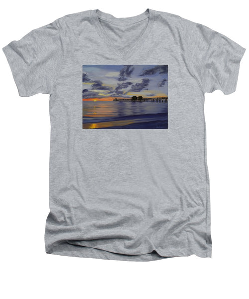 Naples Pier Naples Florida - Men's V-Neck T-Shirt
