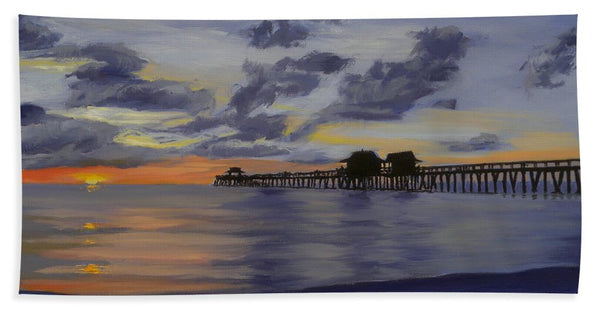 Naples Pier Naples Florida - Beach Towel