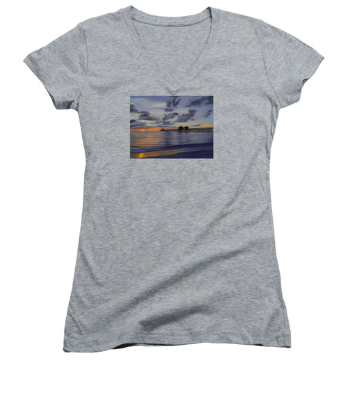 Naples Pier Naples Florida - Women's V-Neck