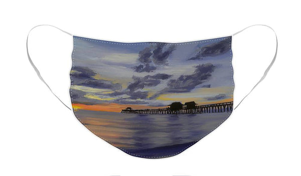 Naples Pier Naples Florida - Face Mask