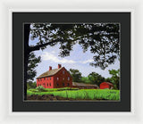 Nathan Hale Homestead Coventry Connecticut - Framed Print