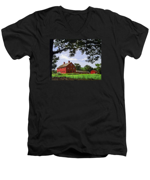 Nathan Hale Homestead Coventry Connecticut - Men's V-Neck T-Shirt