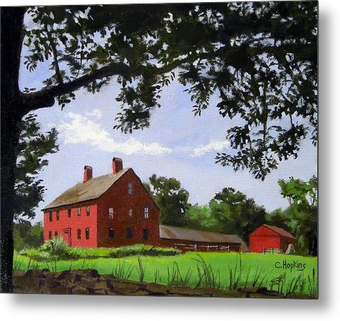 Nathan Hale Homestead Coventry Connecticut - Metal Print