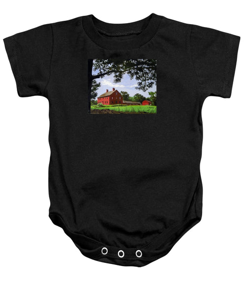 Nathan Hale Homestead Coventry Connecticut - Baby Onesie