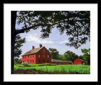 Nathan Hale Homestead Coventry Connecticut - Framed Print