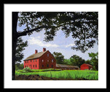 Nathan Hale Homestead Coventry Connecticut - Framed Print