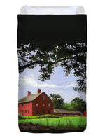 Nathan Hale Homestead Coventry Connecticut - Duvet Cover
