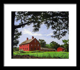 Nathan Hale Homestead Coventry Connecticut - Framed Print