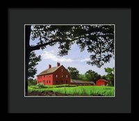 Nathan Hale Homestead Coventry Connecticut - Framed Print