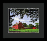 Nathan Hale Homestead Coventry Connecticut - Framed Print