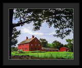 Nathan Hale Homestead Coventry Connecticut - Framed Print