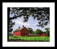 Nathan Hale Homestead Coventry Connecticut - Framed Print
