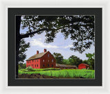 Nathan Hale Homestead Coventry Connecticut - Framed Print