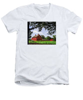 Nathan Hale Homestead Coventry Connecticut - Men's V-Neck T-Shirt