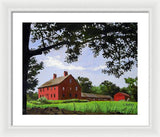Nathan Hale Homestead Coventry Connecticut - Framed Print