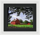 Nathan Hale Homestead Coventry Connecticut - Framed Print
