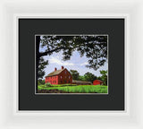 Nathan Hale Homestead Coventry Connecticut - Framed Print