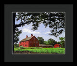 Nathan Hale Homestead Coventry Connecticut - Framed Print
