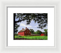 Nathan Hale Homestead Coventry Connecticut - Framed Print